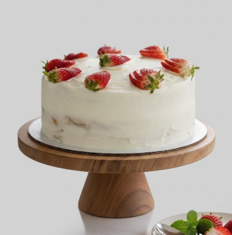 Sugalight No Sugar Added Ice Cream Cake with Fresh Berries